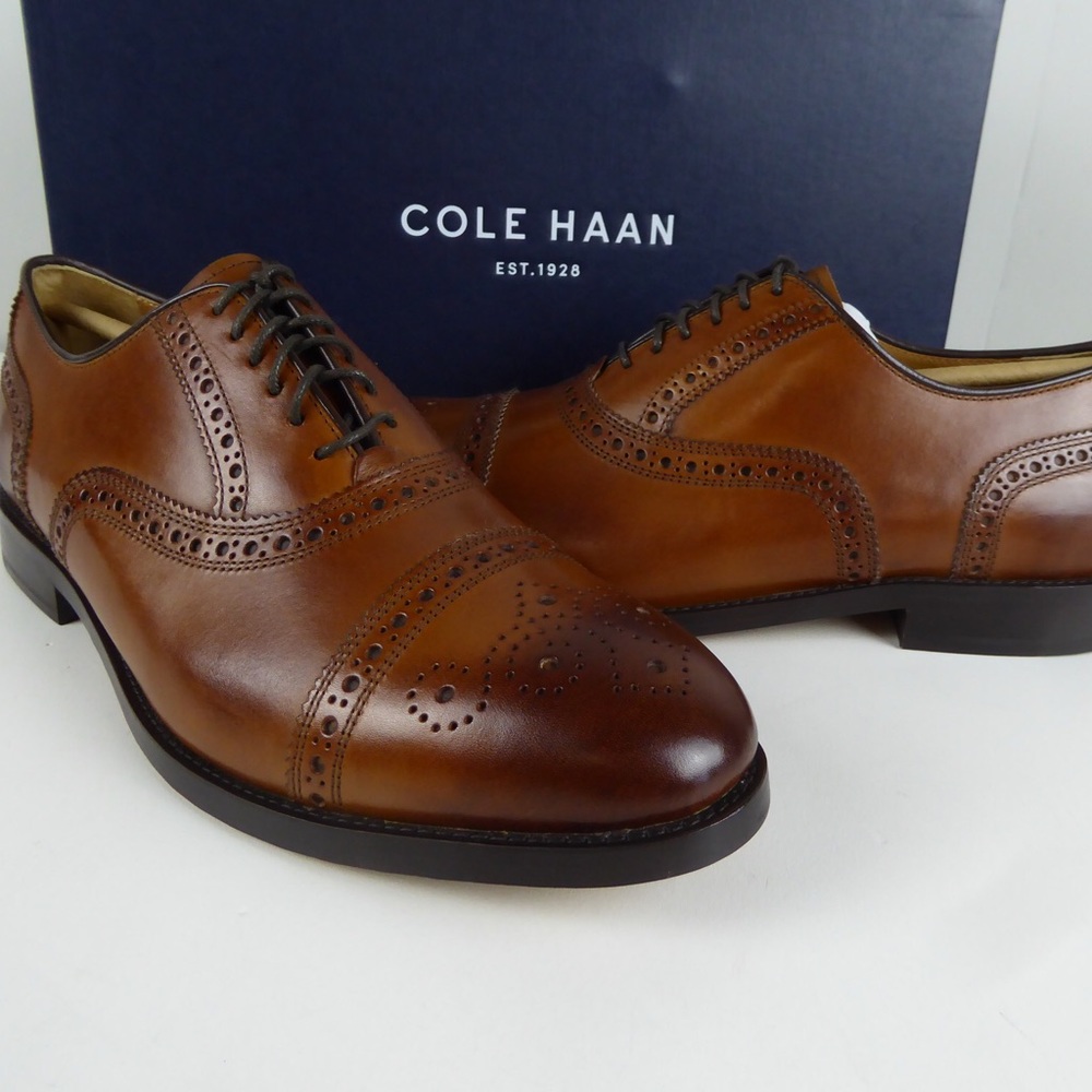 Cole Haan Cap Toe Leather Oxford Dress Shoes NIB - Picture 6 of 14